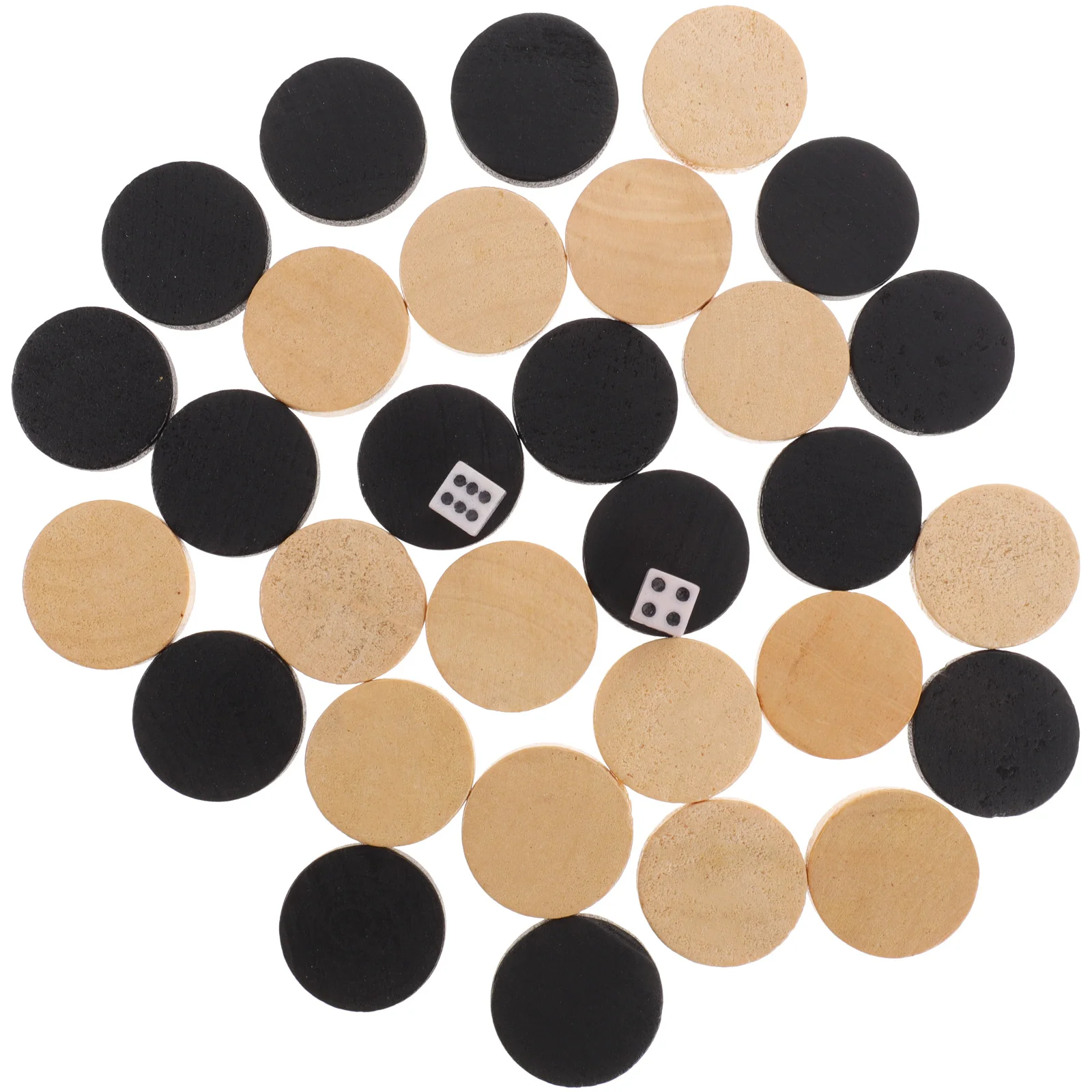 Backgammon Chess Pieces Travel Playing Game Chips Crokinole Board Wood Checkers