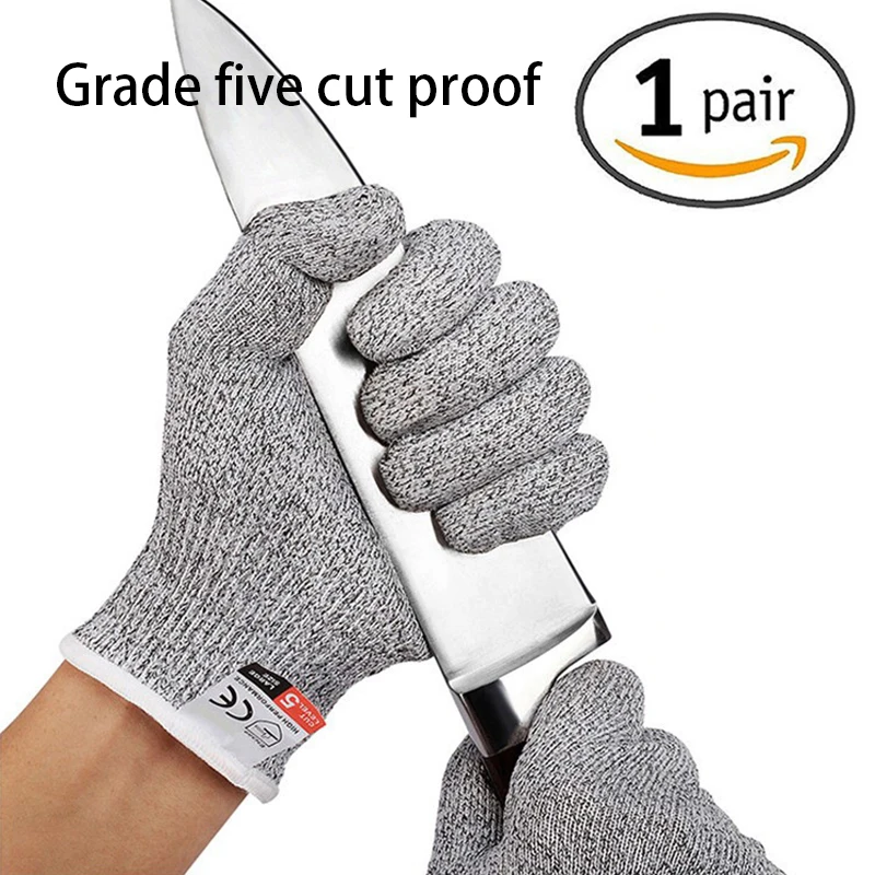 Grade 5 Anti-cutting Gloves Kitchen Slaughtering and Killing Fish Gloves HPPE Open Oysters Food Grade Labor Protection