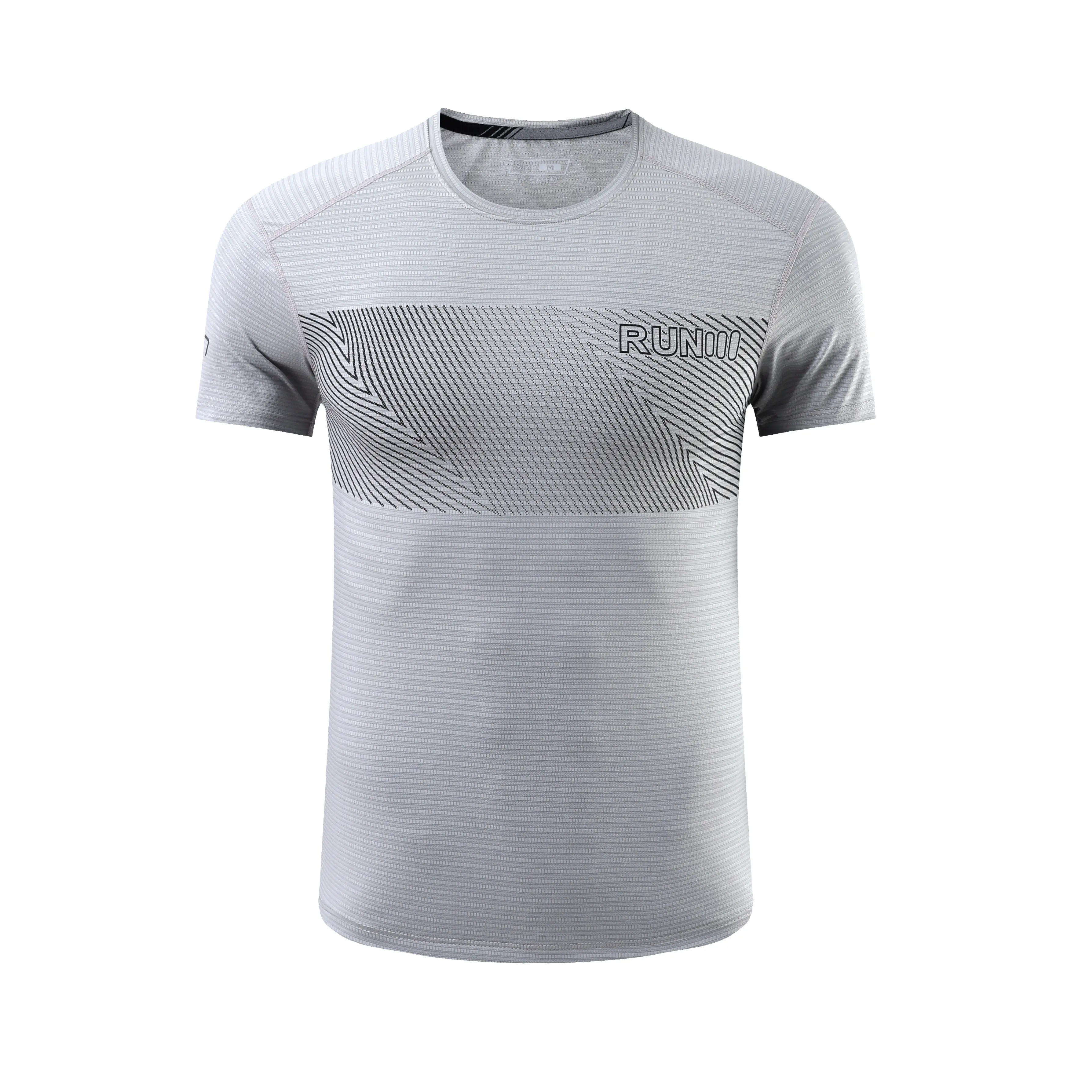 Men Running T-shirt Gym Sport Tracksuit Male Jogging Sweatshirt Homme Athletic Shirt Workout Fitness Clothing Short Sleeve Tops 5