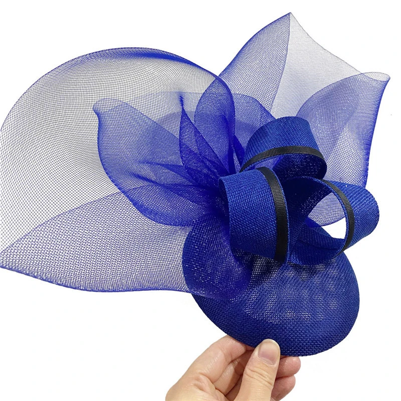 Cappello da fascinator in rete con piume vintage Cappello da velo