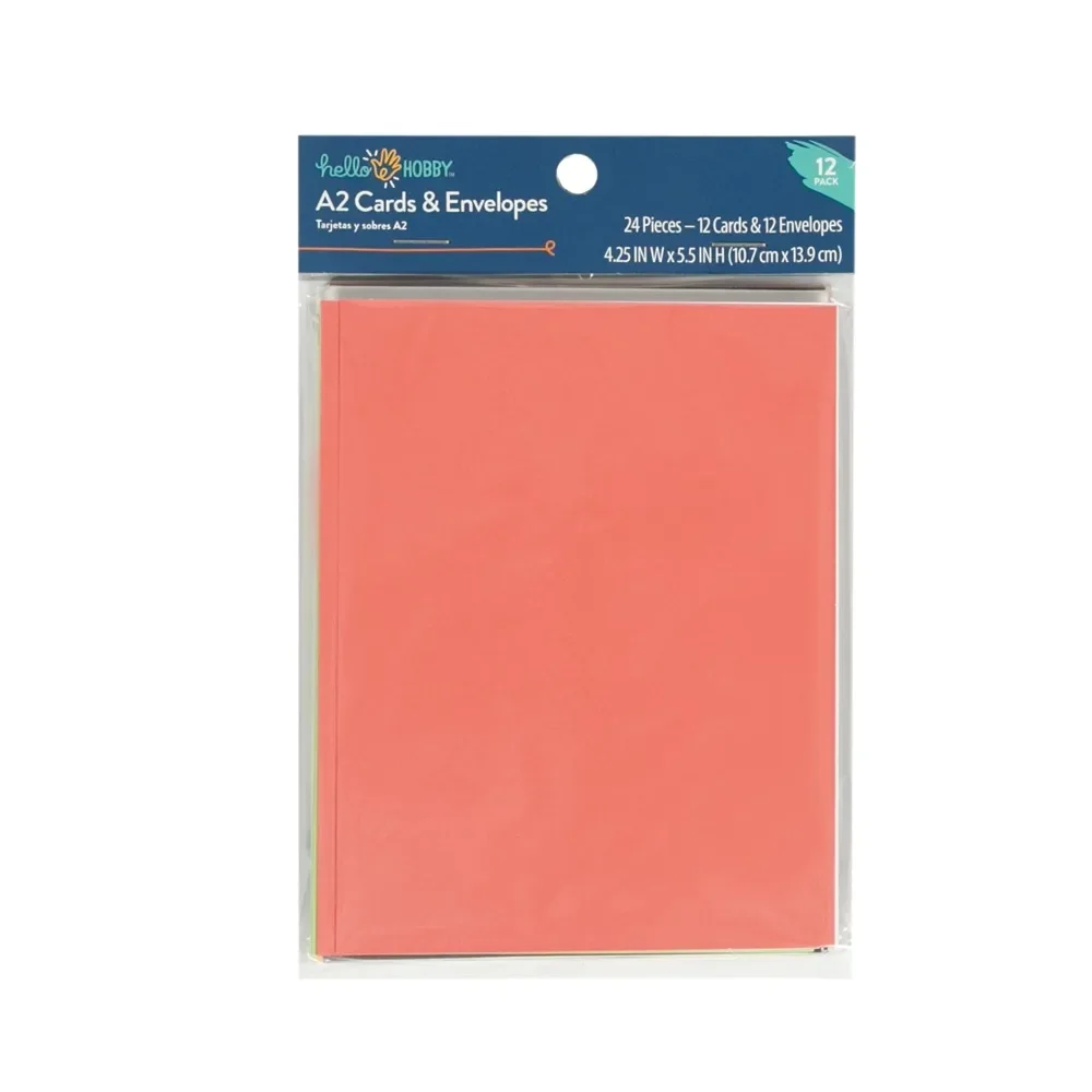 

A2 Blank All Occasion Greeting Cards, with Envelopes 4.25" x 5.5" (12 Count)