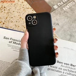 Luxurious Liquid Silicone Soft Thin Phone Case Cover for Xiaomi Poco F5 (Black)