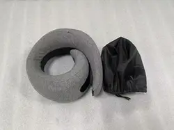 Portable U - Shaped Memory Foam Travel Neck Pillow for Ultimate Comfort (Grey)