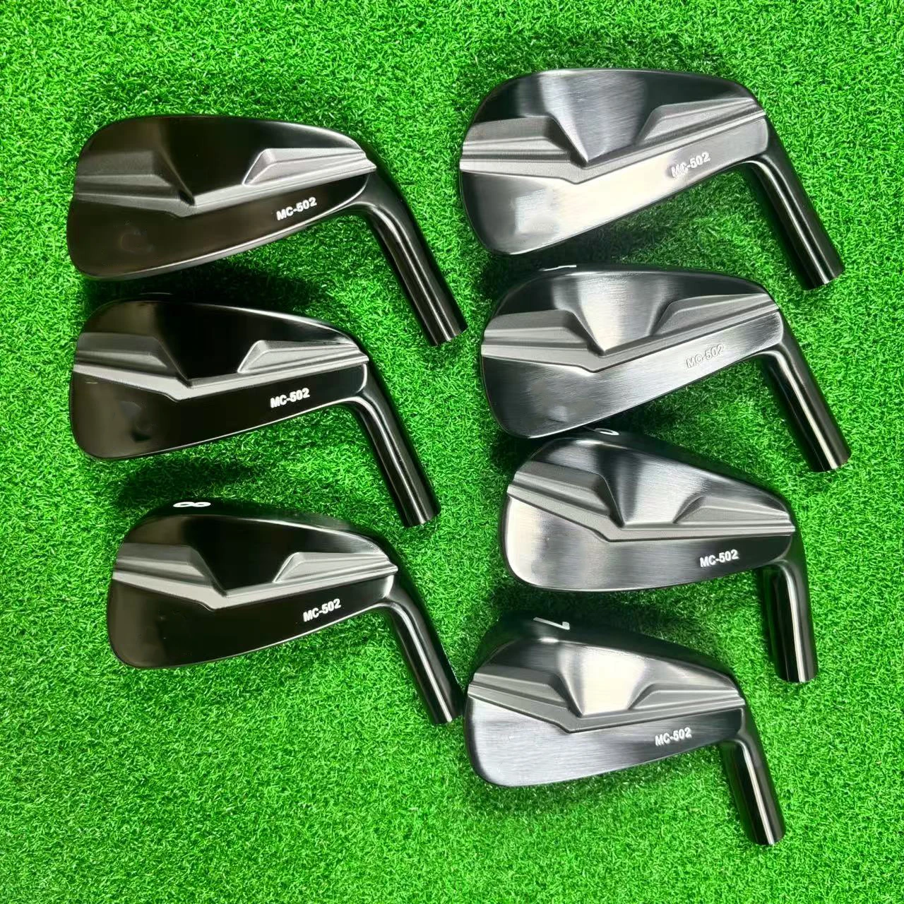 Soft iron forging Golf Club black MC502 Golf Irons Set Club 4-9Pw 7PCS shaft options