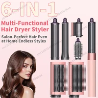 Sèche-cheveux multi-styles 6-en-1 Sencicimen avec brosse ionique négative pour coiffage automatique et bouclage – Kit d'outils de coiffage 1