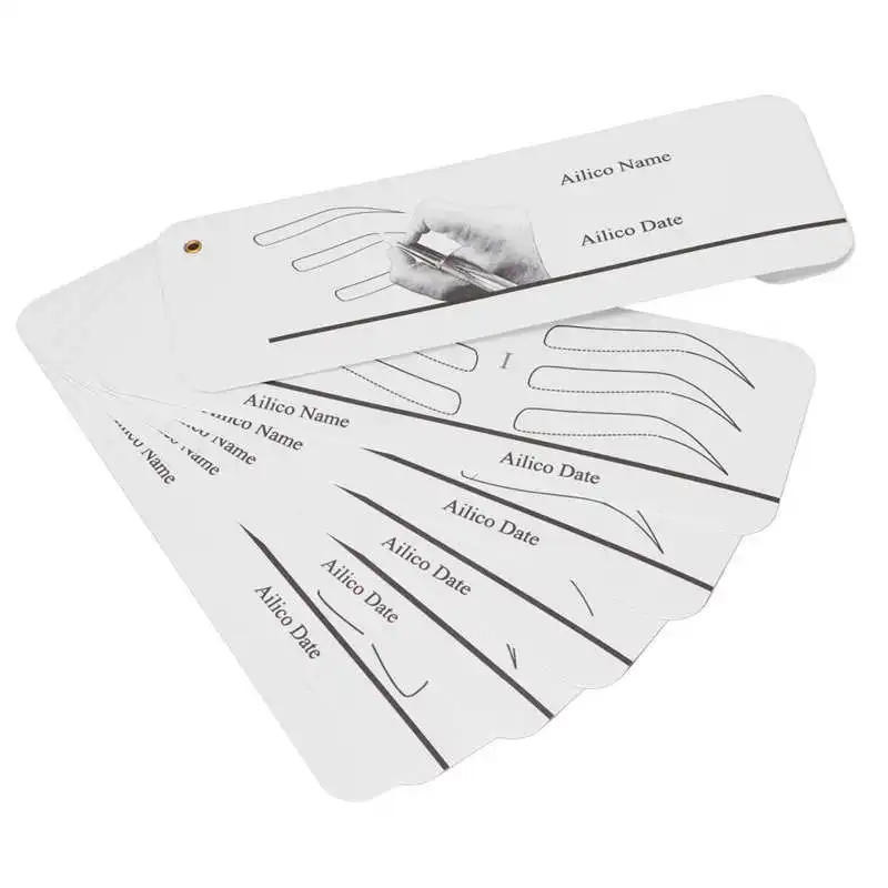 

Eyebrow Microblading Practice Book Modular Reusable 5 Parts Eyebrow Tattoo Exercise Book for Tattoo Shop for Beginners