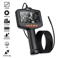Industrial Endoscope HD Camera 4.3 Screen 200W Single Dual Lens With LED Light Car Inspection Borescope  Waterproof Sewer Camera 1