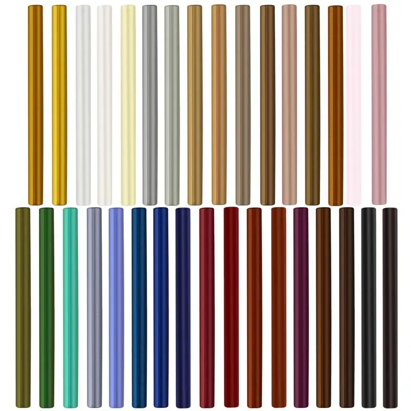Seal Wax Sticks For Melting Glue Gun Sealing Wedding Party Invitation Sealing For Fashion Gift Decoration 10 Pcs seal wax sticks