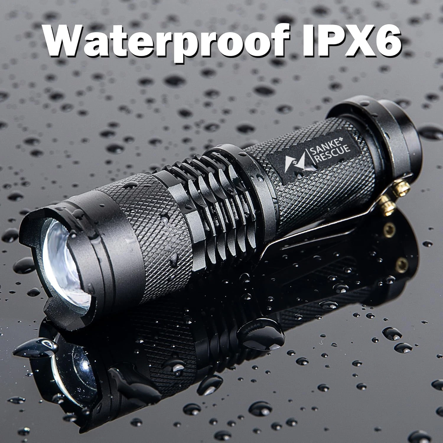 Waterproof Tactical LED Flashlight 2
