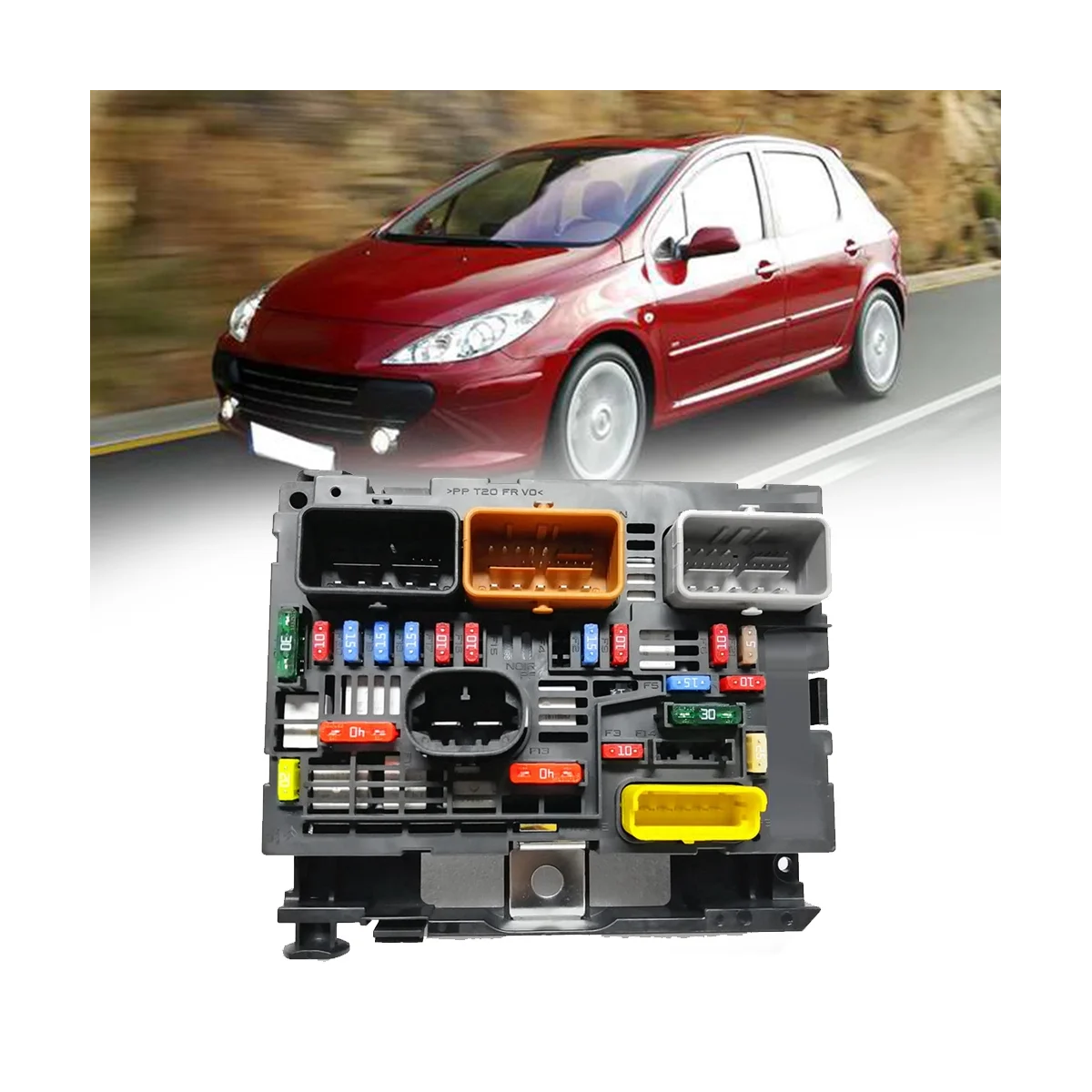 

Коробка плавких предохранителей в сборе 9809742880 9666700480 для Peugeot 307/408/308 BSM R05 = R20 для Citroen C4 BSM