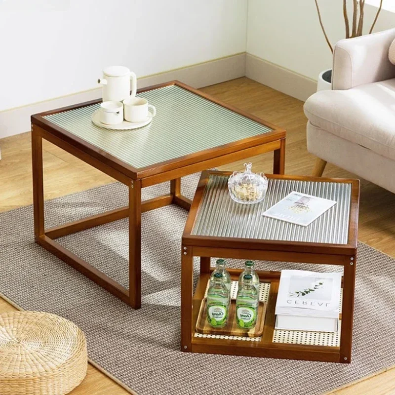 Kawaii Luxury Coffee Table Trau Living Room Small Design Nordic Coffe Table Mesa Lateral Minimalist Kaffee Tische Furniture Home