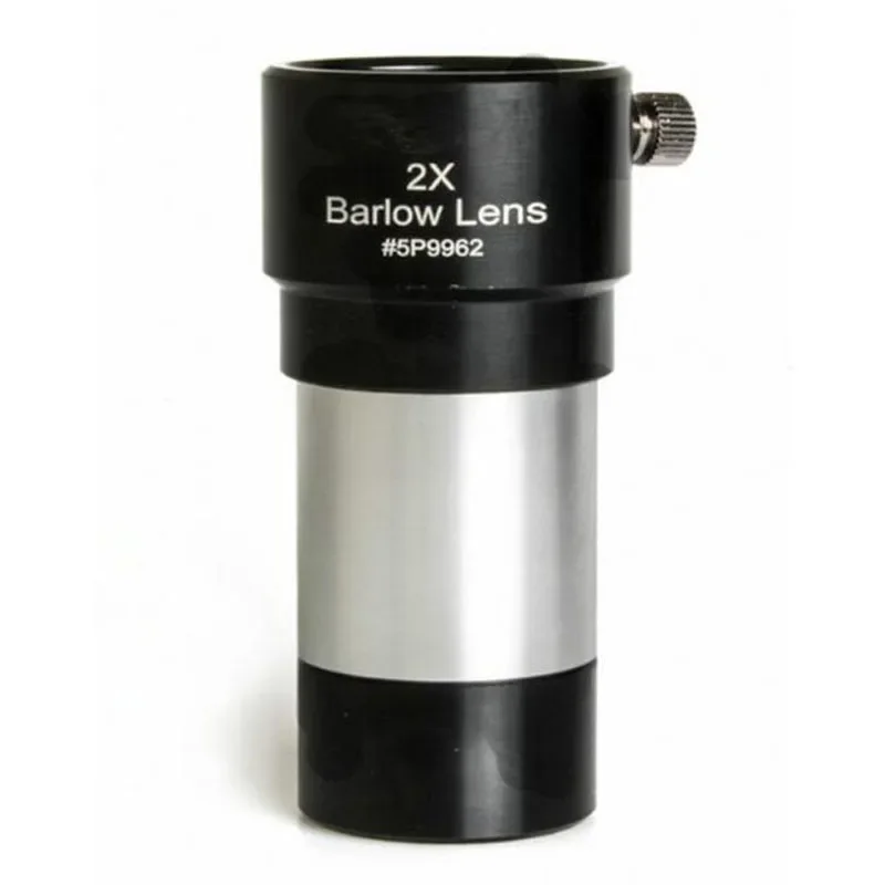 Metal Achromatic 1.25 Inch 31.7mm 2X Barlow Lens Fully Multi- Coated for Astronomy Telescope Monocular Eyepiece