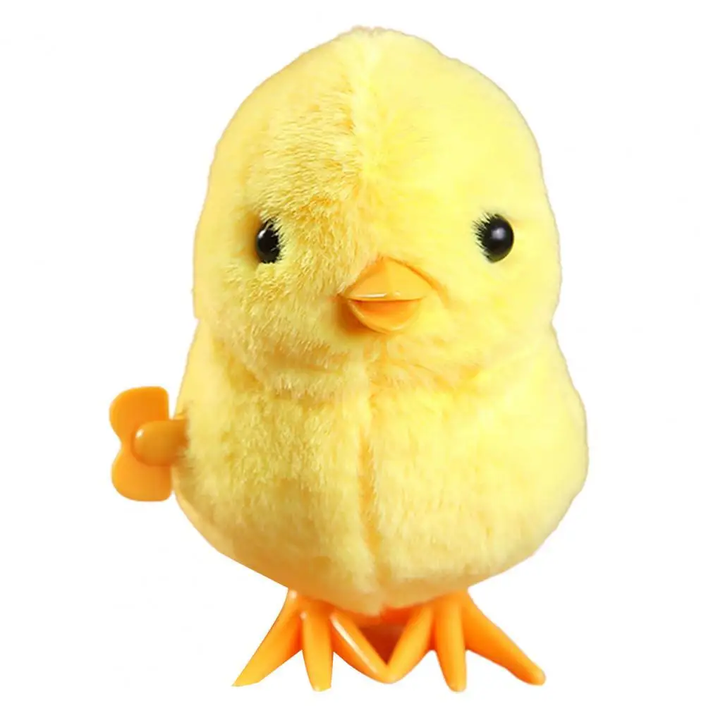 

Lovely Chick Duck Clockwork Toy Comfortable Touch High Imitation Cute Wind Up Chicken Duck Plush Toys Gifts for Kids