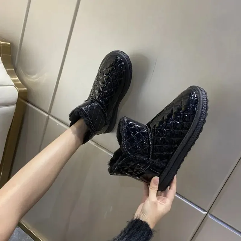 New 2023 Ins Fashion Women Ankle Boots Winter Warm Female Snow Boots Platforms Casual Short Shoes Woman Boots