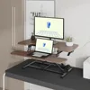 35" Height Adjustable Standing Desk Converter Sit-to-Stand Desk Riser for Home and Office Computer Workstation with  Wide 5