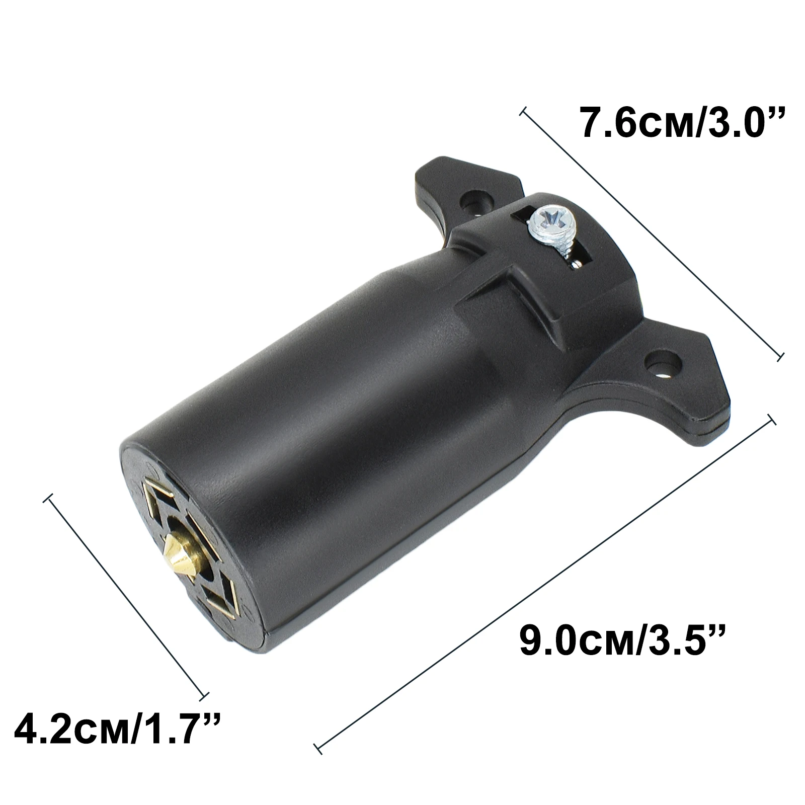 7 Way RV Style Trailer Plug Connector Wiring Socket 12V trailer plug adapter trailer socket trailer plug socket trailer plug towing adapter towing adaptor