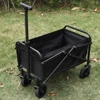 Collapsible Wagon Cart Large Capacity Portable Folding Wagon Heavy Duty Foldable Wagon for Outdoor Camping Garden Sports Beach 1