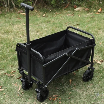 Collapsible Wagon Cart Large Capacity Portable Folding Wagon Heavy Duty Foldable Wagon for Outdoor Camping Garden Sports Beach 1