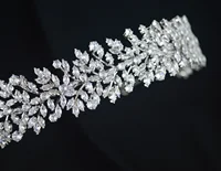 Luxury Bridal Headband For Wedding Hair Jewelry Headpiece CZ Zirconia Bride Crowns Tiaras For Women Diadem Party Prom Headdress - Image 3