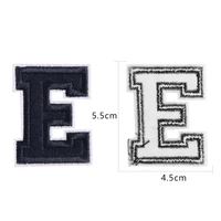Navy Blue Alphabet Iron-On Letter Patch – Embroidered DIY Applique for Clothing, Bags, Name Badges & Sewing Accessories - Image 6