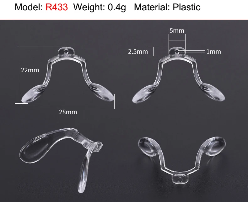 Set of 10 Anti-Slip Saddle Nose Pads