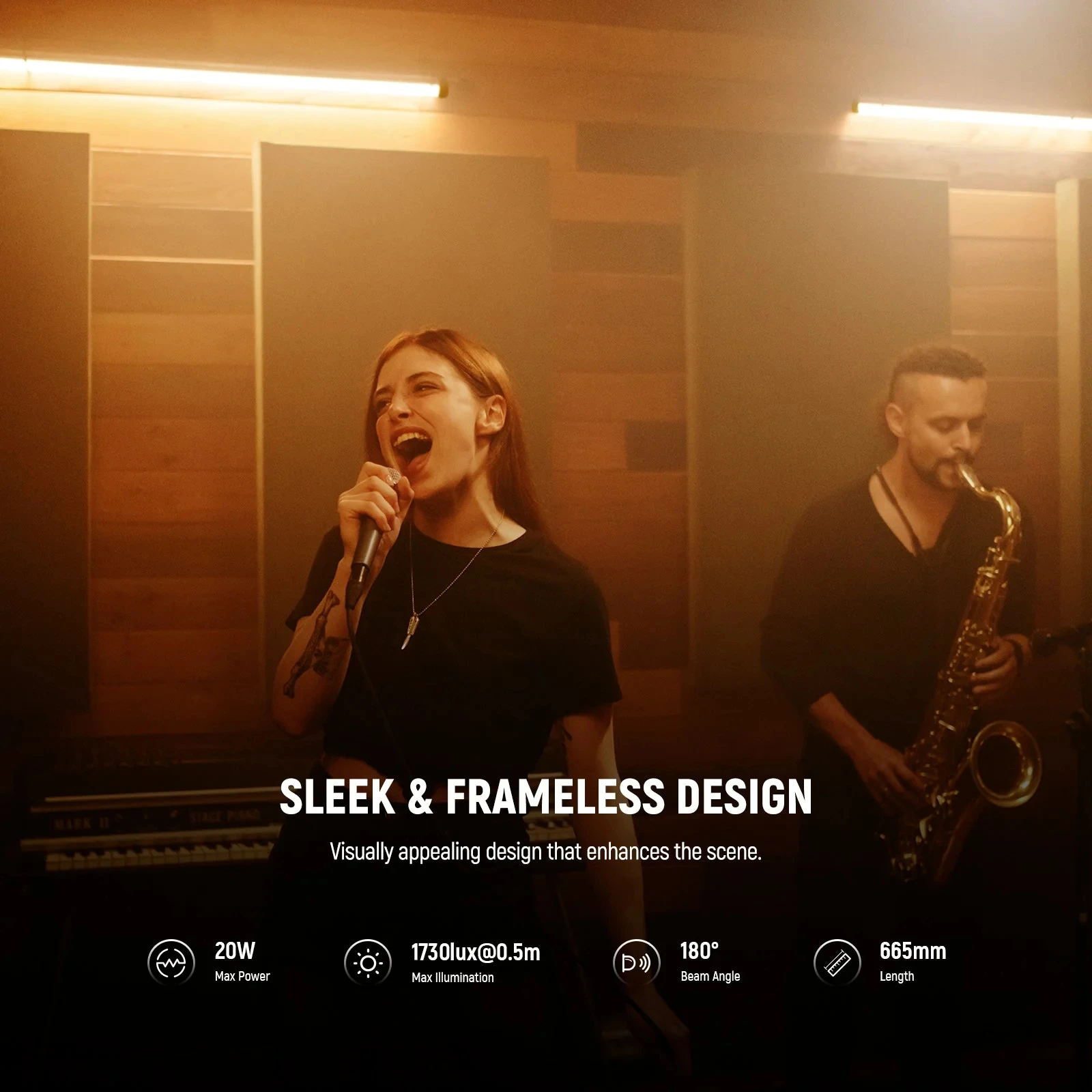 NEEWER 풀 컬러 RGBWW 사진 튜브 라이트 스틱, 휴대용 LED 비디오 조명, 앱 제어, 2500K-10000K 비디오 램프, TL60