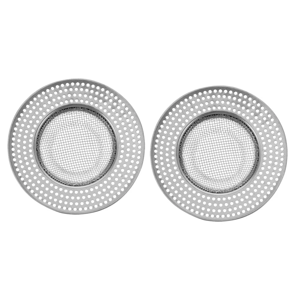 

2 Pcs Kitchen Sink Drain Strainers Stainless Drain Cover with Anti Clogging Mesh