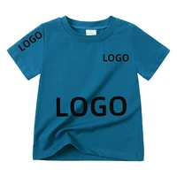 Customizing Add Your Logo Kids Baby Boys Girls T-Shirts Toddler Short Sleeve Candy Color Cotton Tee Top Children Summer Clothing 2
