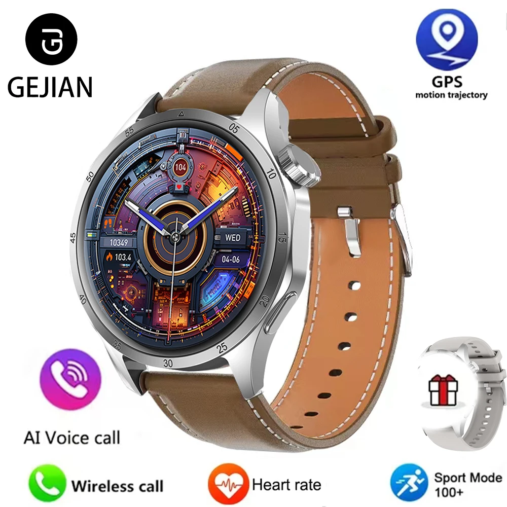 2025 New Mens Smart Watch 360 360 Bluetooth Call Smartwatch AMOLED Screen GPS - Picture 26 of 32