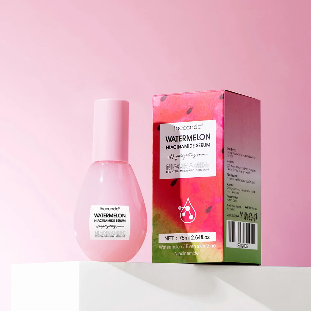 New Watermelon Glow Niacinamide Dew Drops Serum Makeup Primer Cream Lightweight Facial Serum & Priming Liquid Brightner 6