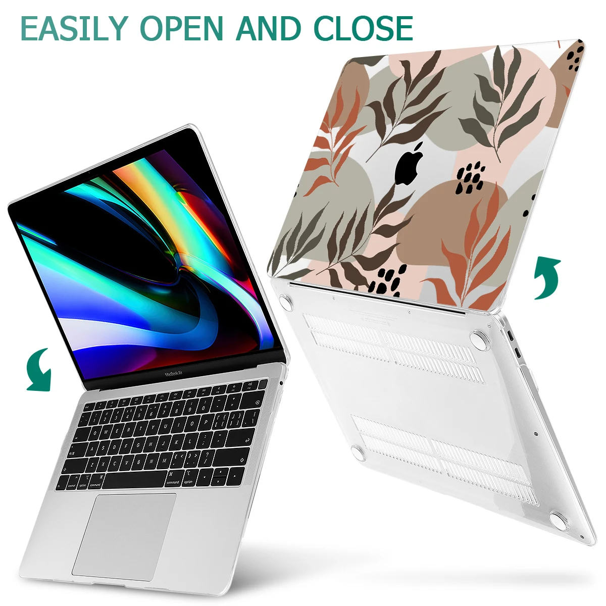 Capa Rígida Tropical Leaves para Macbook Pro 13 A2338 m1 m2 Air 13 A2681 A2337 A2179 14 15 16 A2442 A2485 2023 2023 - Imagem 3