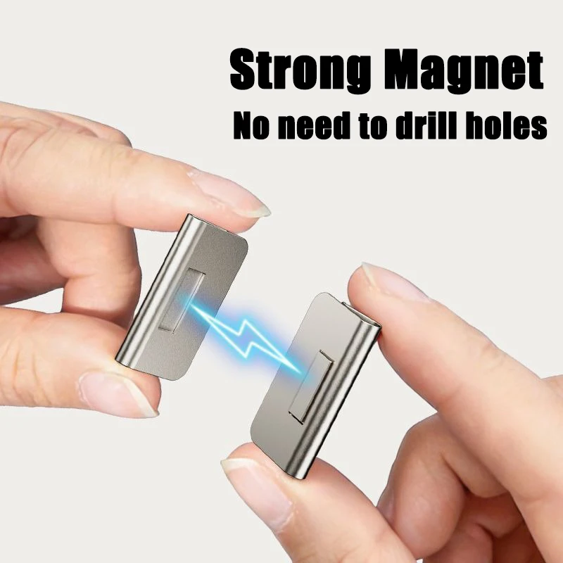 Clip Magnetiche Forti per Tende, Senza Chiodi, Clip di Chiusura Oscuranti, Mantengono le Tende Chiuse, Prevenzione Infiltrazione Luce per Casa, Camera da Letto, Ufficio - immagine 3