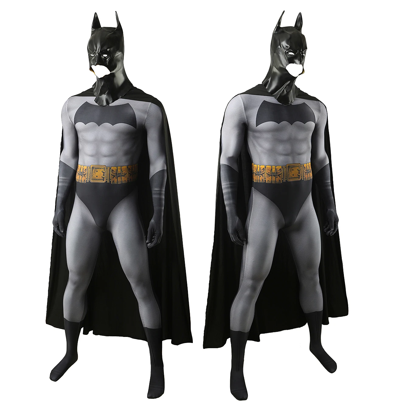 Black Spandex Zentai Bodysuit Cosplay Costume for Adults