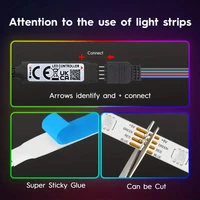 RGB LED Strip Lights with 44-Key Remote Control for Home Bedroom Party Decor TV Backlight Wall Room 1m 3m 5m 10m 20m 30m 40mTape - Image 4