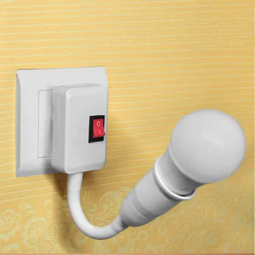 스테인레스 스틸 E27 램프 베이스, 유연한 벤드 모바일 테스트 라이트 소켓, 라이트 어댑터 플러그 스위치 4