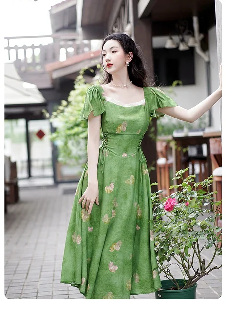 mini corset bustier dress with Flared Skirt Black / S AW25 PO3 catching piece Pure Silk Kaftan Dress Style:Wig Only