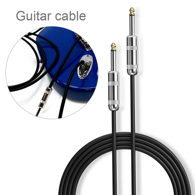 Electric Guitar Cable Wire Cord 3M 6M No Noise Shielded Audio Cable for