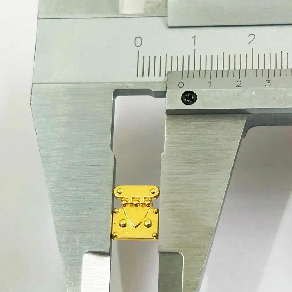 4pcs New Mini Metal Crafts Lock 4 Colors Doll Bags Parts Luggage Trunk Lock Doll Accessories