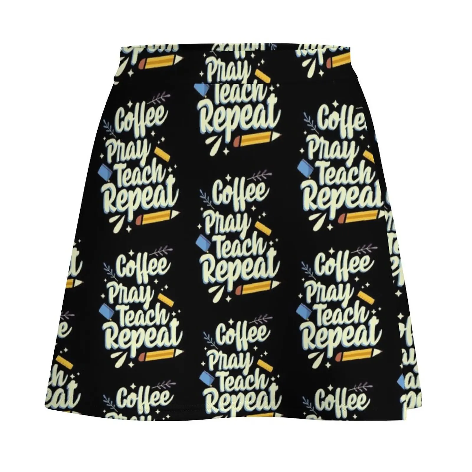Coffee Pray Teach Repeat Mini Skirt women's golf wear summer korean skirt Skirt pants