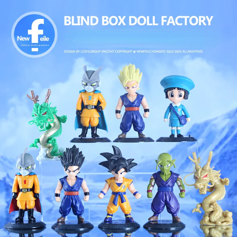 Bandai Food Play Dragon Ball Advue15 Bag Super Hero Goku Wufan Bike Gold Dragon Figures Model Toy Regalo Di Compleanno