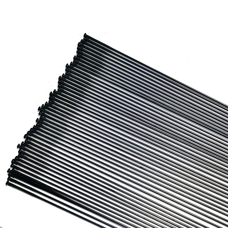 Bicycle Spokes Bike Spoke 2.0mm Straight Pull Triple Butted Stainless Steel 250-306mm with Alloy Nipples 1pcs/lot