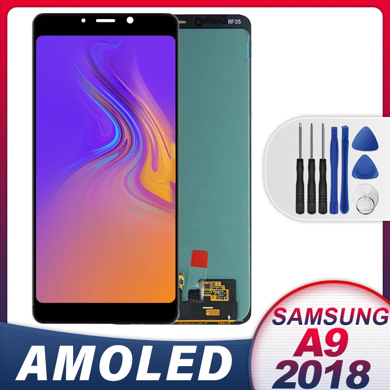 

6.3'' Super AMOLED For Samsung Galaxy A9 2018 LCD Display A920F A920N A920X Touch Screen Replacement Digitizer Assembly