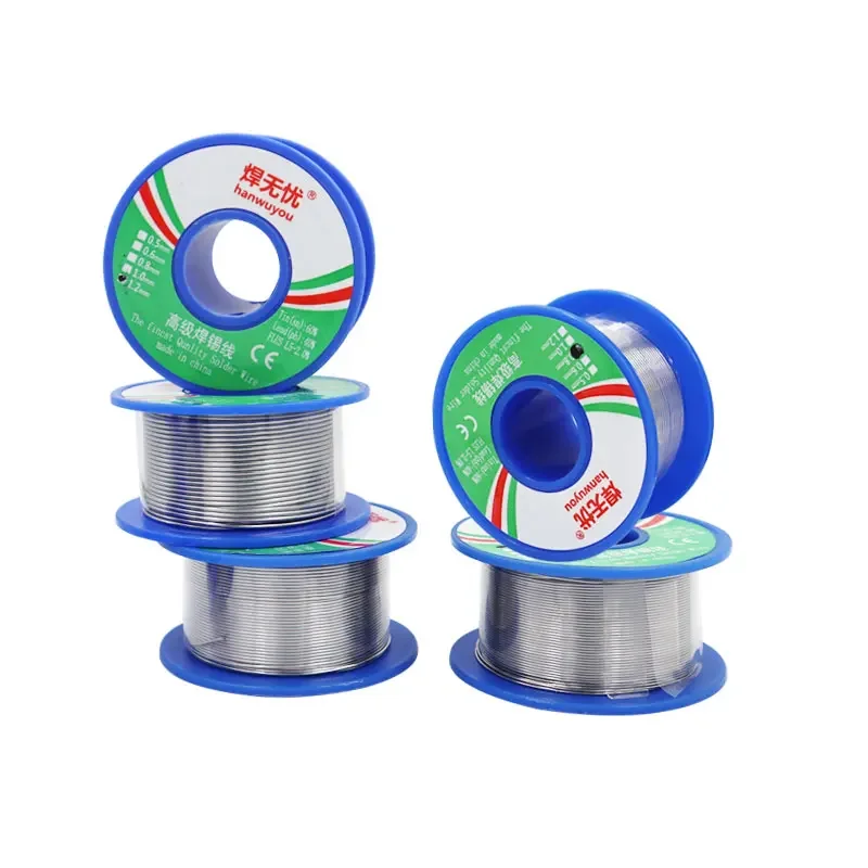 60/40 Solder Wire Rosin Core Tin Soldering Welding Flux 1.5-2.0% Iron Wire Reel 50g Diamater 0.5 0.6 0.8 1 1.2mm 1pc