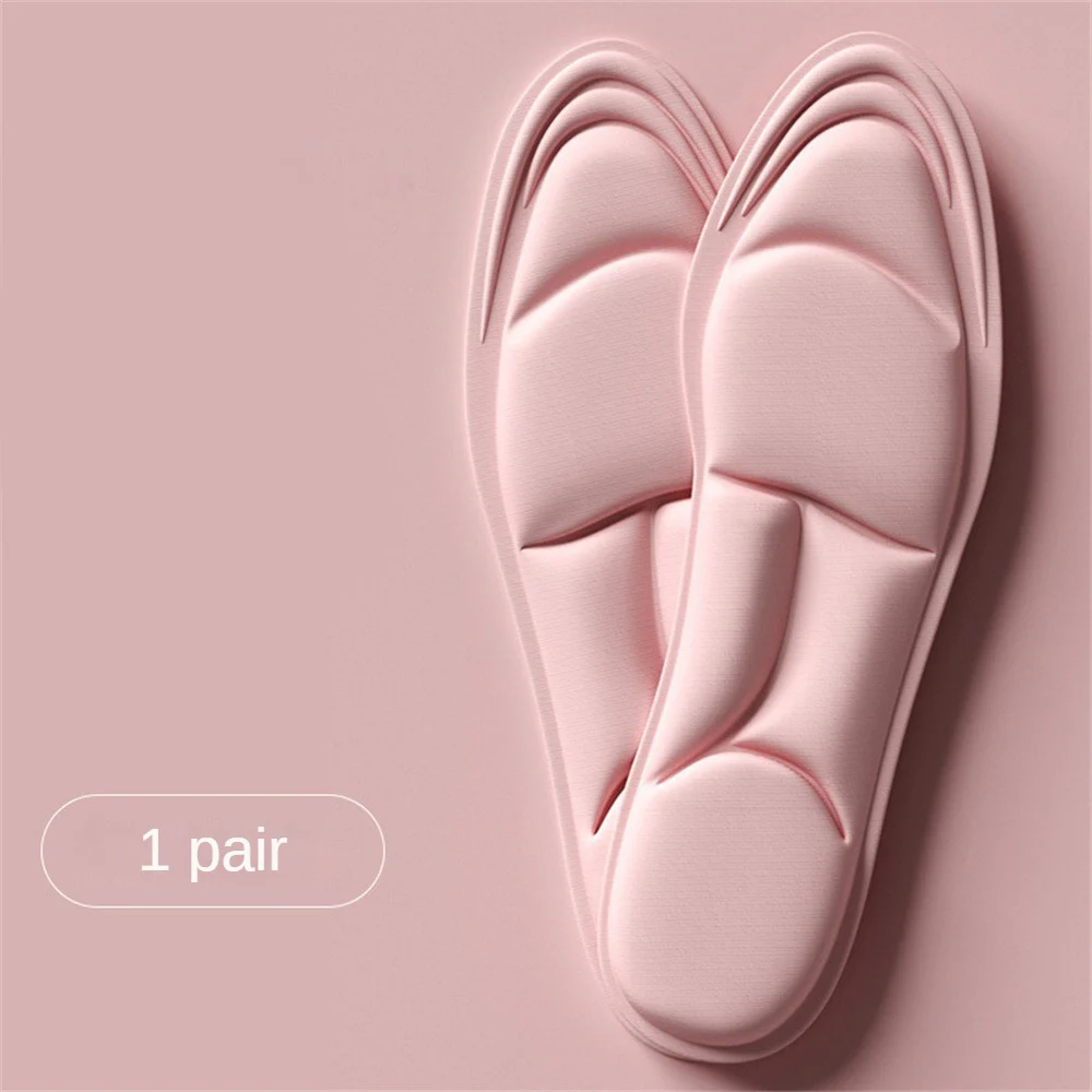 남녀공용 메모리 폼 5D 스포츠 신발 깔창, 탈취 통기성 쿠션, 발 관리 정형 외과 러닝 깔창, 5 개