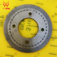 Diameter:60mm inner hole:25mm thickness:2mm 360 degree Ultra small dial scale Stainless steel disc 1
