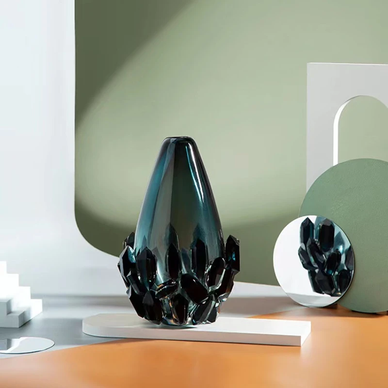 

Modern Simple Glass Vase for Home Light Luxury Entryway Living Room Creative Desktop Decoration Bedroom Bedside Table MediumSize