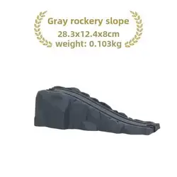 Wooden Train Track Accessories: Plastic Highway Bridge for Children's Railway Toys (Gray Road Slope)