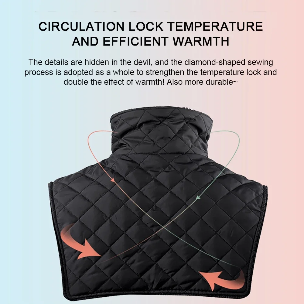 Winter Outdoor Sport Neck Warmer Fake Collar Biker Ski Jacket Motorcycle Cycling Balaclava Full Face Mask Thicken Bib Neck Scarf