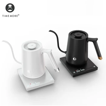 TIMEMORE Fish Smart Electric Coffee Kettle Gooseneck 600-800ml 220V Flash Heat Temperature Control Pot For Kitchen 1