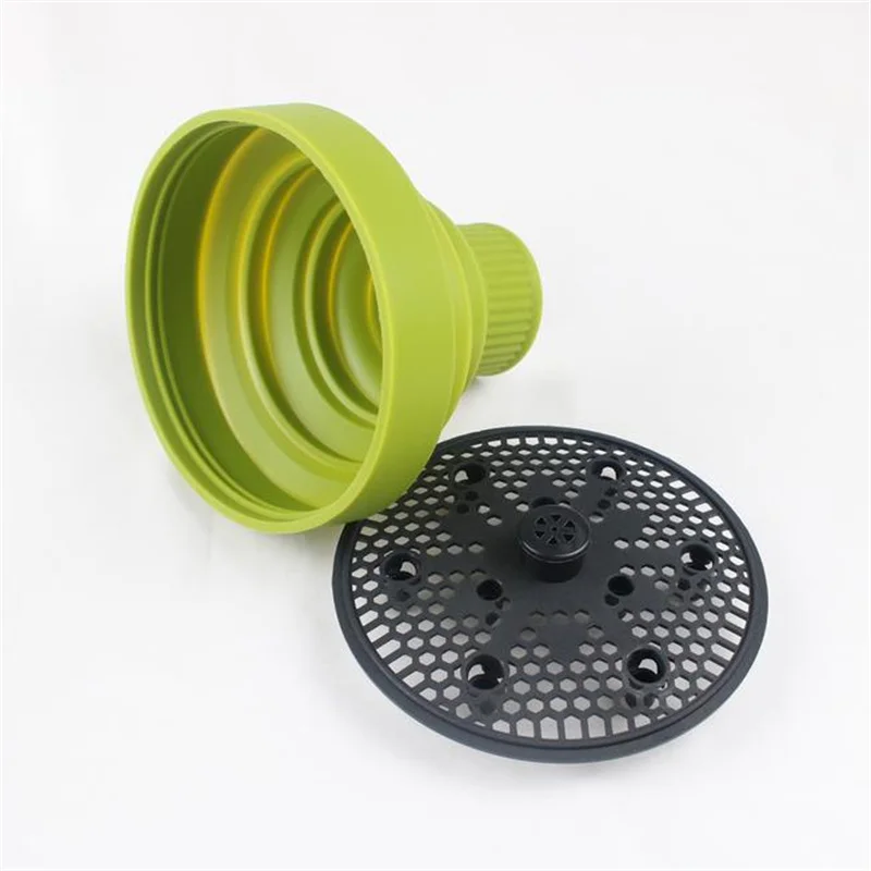 New 1PC Foldable Silicone Hairdryer Diffuser Cover Temperature Resistant Silica Hairdressing Curly Styling Hair Care Salon Tool